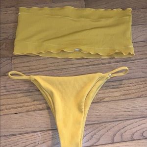 Yellow bikini